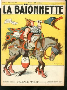 Capa de "La Baionnette", Sátira Colorida de Lucien Metivet