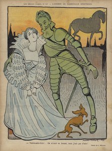 Fantasma de Gabrielle dEstrees, ilustração para Le Rire