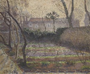 Hoar Frost, Chiswick, 1906 de Lucien Pissarro