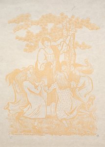 Ilustração 25: La Ronde, 1893. de Lucien Pissarro