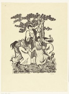 Dança redonda La Ronde de Lucien Pissarro