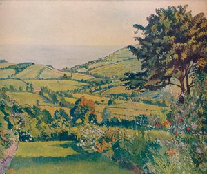 Vista para o mar, Fishponds, 1915, c1932 de Lucien Pissarro