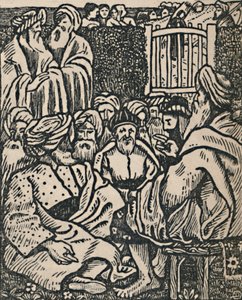 O Encontro dos Anciãos, 1919 de Lucien Pissarro