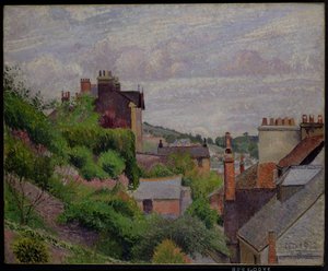 Os Telhados de Dartmouth de Lucien Pissarro