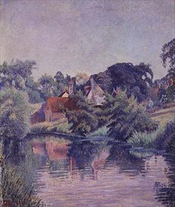 The Stour, Stratford St. Mary de Lucien Pissarro