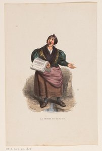 Kranten Verkoopster A Mulher Pato (título no objeto) de Lucien Xavier Stypulkowski