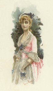 Ilustração para a escola para o escândalo (chromolitho) de Lucius Rossi