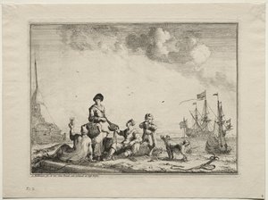 Fish Vender, 1701.  de Ludolf Backhuysen