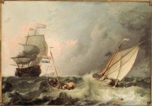 Navios à vela em movimento do mar