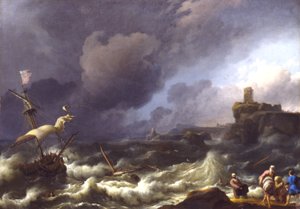 A tempestade de Ludolf Backhuysen