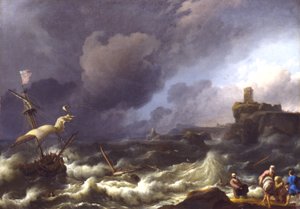 A Tempestade, finais do século XVII de Ludolf Backhuysen I