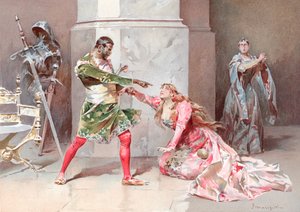 Ilustração para Othello de Shakespeare (chromolitho)