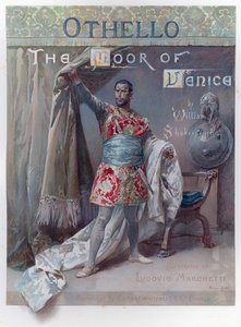 Ilustração para Othello de Shakespeare (chromolitho) de Ludovico Marchetti