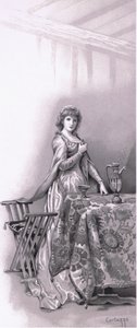 Lady Capulet: Vá acordar Juliet, vá e apareça, ilustração de Romeu e Julieta,