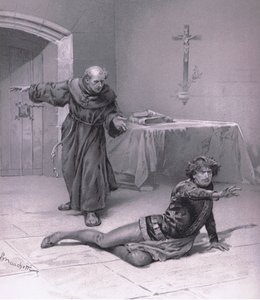 Viva aqui no céu, e pode olhar para ela, ilustração de Romeu e Julieta, de Ludovico Marchetti