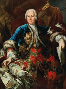 Retrato do Compositor Pietro Torri ca. 1650-1737, cerca de 1735. de Ludovico Stern