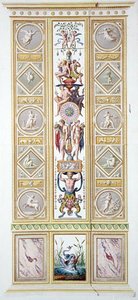 Painel do Raphael Loggia no Vaticano, da "Delle Loggie di Rafaele nel Vaticano", gravado por Giovanni Volpato (1735-1804) de Ludovicus Tesio (after) Taurinensis