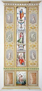 Painel do Raphael Loggia no Vaticano, da "Delle Loggie di Rafaele nel Vaticano", gravado por Giovanni Volpato (1735-1803) de Ludovicus Tesio (after) Taurinensis