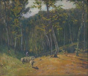Ovelhas na floresta de Ludovit Cordak