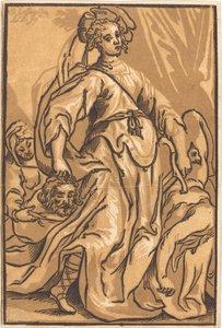 Judite e Holofernes de Ludwig Büsinck after Georges Lallemand