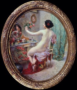 A toalete. Pintura de Ludwig Deutsch (1855-1935)