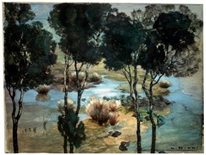 Paisagem, do século XX. de Ludwig Dill