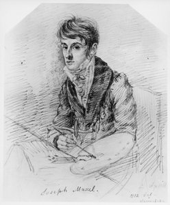 Retrato do pintor Josef Muxel de Ludwig Emil Grimm