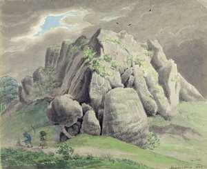Scharfenstein perto de Gudensberg de Ludwig Emil Grimm