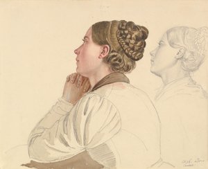 Estudos de uma Mulher Orando, do início a meados do século XIX.