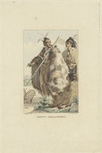 Novos zealanders Neozelandeses (título no objeto) de Ludwig Gottlieb Portman
