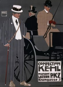 CONFECÇÃO KEHL / marca: PKZ LUZERN 2 KRAMGASSE de Ludwig Hohlwein