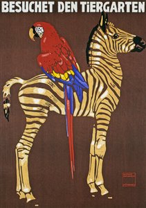 Cartaz publicitário no Jardim Zoológico Hellabrunn em Munique