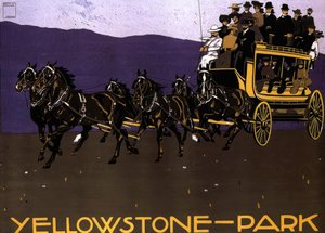 YELLOWSTONE-PARK de Ludwig Hohlwein
