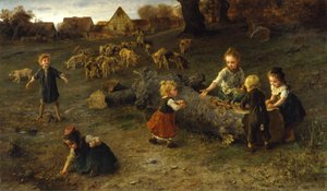Tortas de Lama, 1873 de Ludwig Knaus