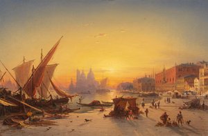 Veneza à luz da noite de Ludwig Mecklenburg
