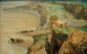 Costa rochosa do sul de Ludwig von Hofmann