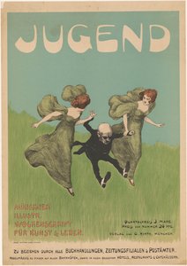 Cartaz para a revista Jugend de Ludwig von Zumbusch
