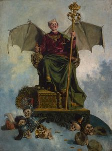 Alegoria de Satanás (Senhor do Mundo), c.1900 (óleo sobre tela) de Ludwik Stasiak