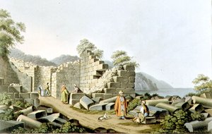 Ruínas de um Templo Antigo em Samos, placa 58 de 