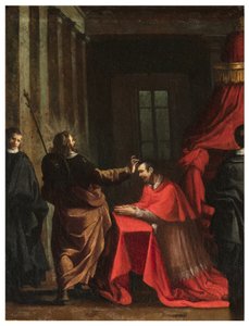 Transept Norte, Altar de San Rocco 1635, 45, Genovesino 1645, Signatura del Cardinal, Pintado em baixo à direita