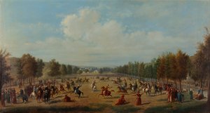 Jogo de Jereed em Kagithane, c. 1890 de Luigi Acquarone