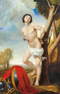 Martírio de São Sebastião, de Luigi Asioli (1817-77), óleo sobre tela de Luigi Asioli