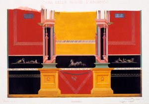 Decorações de parede da Casa do Casamento de Prata, Pompeia, 1898