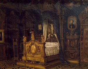 Interior do quarto do nobre Gian Giacomo Poldi Pezzoli, ca. 1860