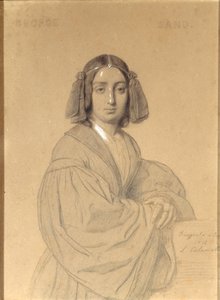 Retrato de George Sand, 1837.
