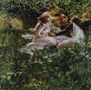Alegoria da Primavera, de Luigi Conconi (1852-1917), óleo sobre tela, 77x77 cm