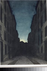 A Road Perspective (Aquarela, c.1825) de Luigi Garibbo