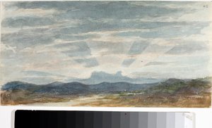 Paisagem, efeitos de luz (aguarela, antes de 1825) de Luigi Garibbo