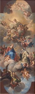 Maria Apresentando Santa Catarina de Sena a Cristo