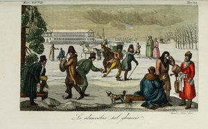Pista de patinação. Ilustração do costume antigo e moderno ou história do governo de Giulio Ferrario, 1831
